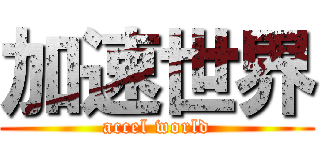 加速世界 (accel world)