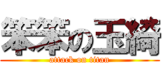 笨笨の玉綺 (attack on titan)