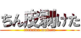 ちん皮剥けた (tinkawa muketa)
