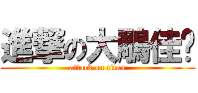 進撃の大鵰佳鑫 (attack on titan)