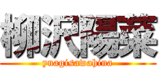 柳沢陽菜 (ynagisawahina)