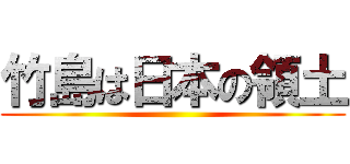 竹島は日本の領土 ()