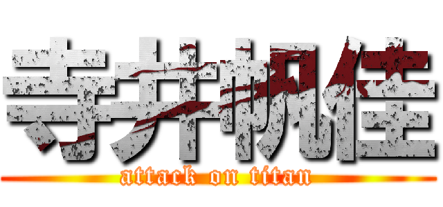 寺井帆佳 (attack on titan)