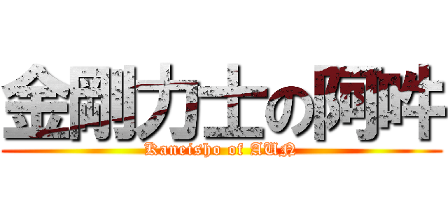 金剛力士の阿吽 (Kaneisho of AUN)