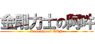 金剛力士の阿吽 (Kaneisho of AUN)