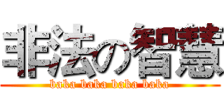 非法の智慧 (baka baka baka baka)