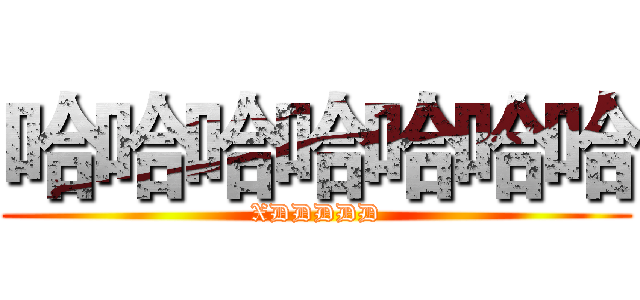 哈哈哈哈哈哈哈 (XDDDDD)