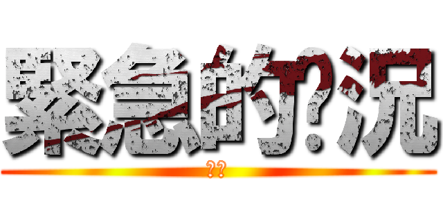 緊急的狀況 (私密)