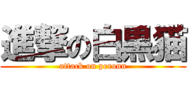 進撃の白黒猫 (attack on peronn)