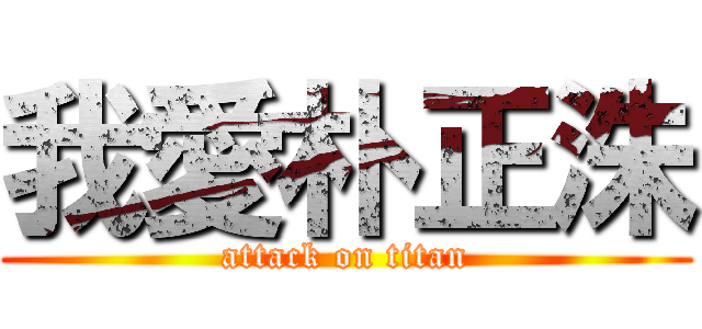 我愛朴正洙 (attack on titan)