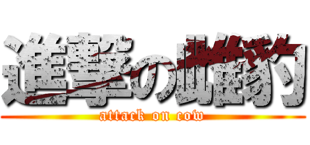 進撃の雌豹 (attack on cow)