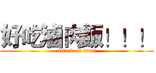 好吃滷肉飯！！！ (attack on titan)