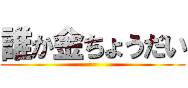 誰か金ちょうだい ()