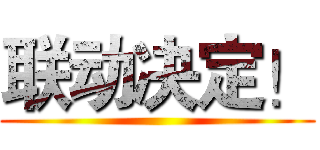 联动决定！ ()