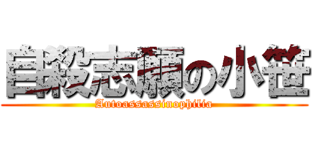 自殺志願の小笹 (Autoassassinophilia)