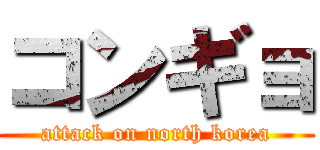 コンギョ (attack on north korea)