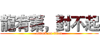 龍宥蓁，對不起 (attack on titan)