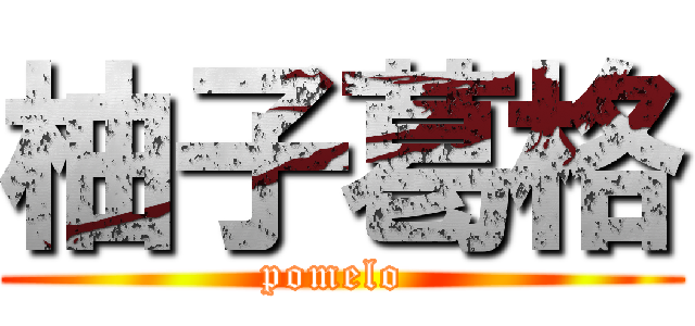 柚子葛格 (pomelo )
