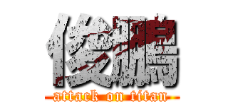 俊鵬 (attack on titan)