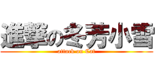 進撃の冬芳小雪 (attack on Cat)