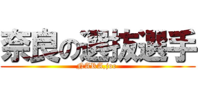 奈良の選抜選手 (NARA,joc )