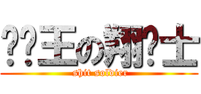 屌丝王の翔战士 ( shit soldier)