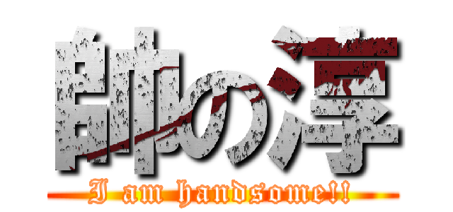帥の淳 (I am handsome!!)