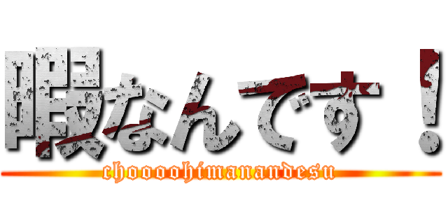 暇なんです！ (choooohimanandesu)