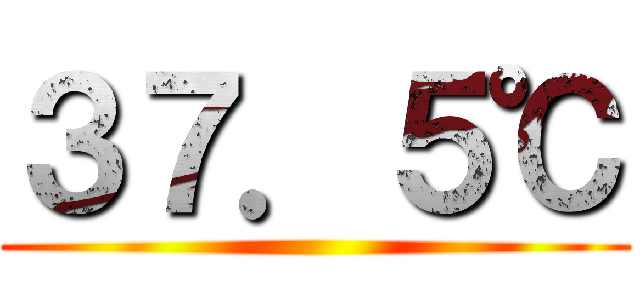 ３７．５℃ ()