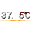 ３７．５℃ ()