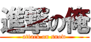 進撃の俺 (attack on snow)