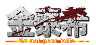 金泰希 (Is not your wife)