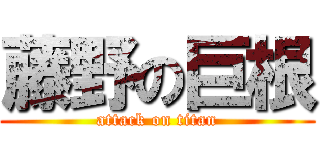 藤野の巨根 (attack on titan)