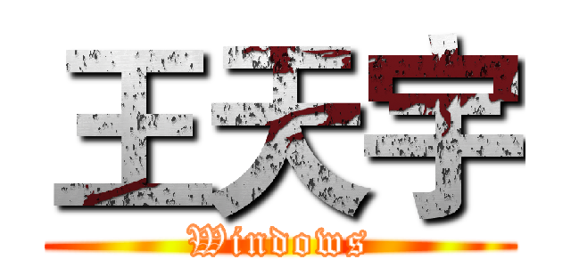 王天宇 (Windows)