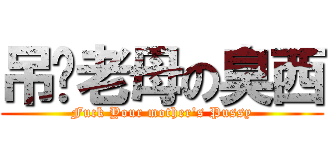 吊你老母の臭西 (Fuck Your mother\'s Pussy)