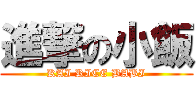 進撃の小飯 (KAI RICE BABI)