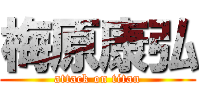 梅原康弘 (attack on titan)