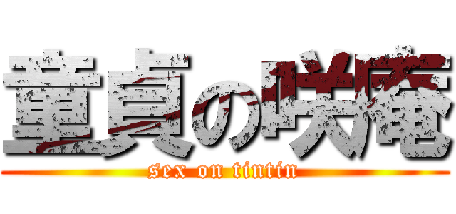 童貞の咲庵 (sex on tintin)