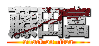 藤田富 (attack on titan)