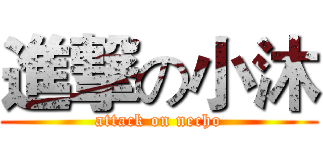 進撃の小沐 (attack on necho)