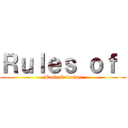 Ｒｕｌｅｓ ｏｆ  (Basic Calculus)