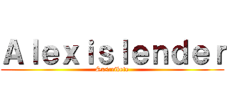 Ａｌｅｘｉｓｌｅｎｄｅｒ (Suscribete)