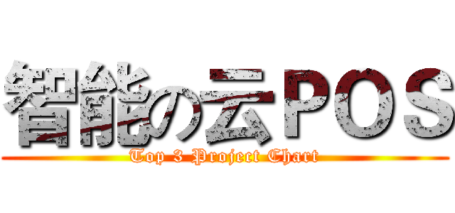 智能の云ＰＯＳ (Top 3 Project Chart)
