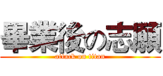 畢業後の志願 (attack on titan)