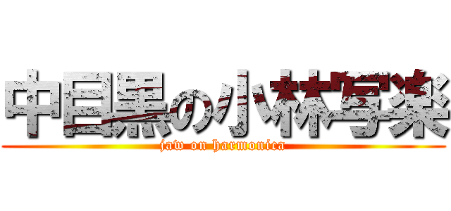 中目黒の小林写楽 (jaw on harmonica)