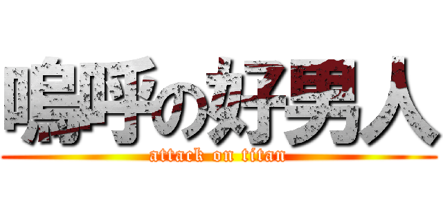 嗚呼の好男人 (attack on titan)