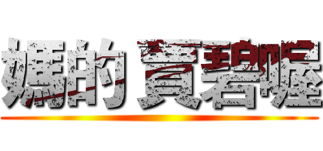 媽的 賈碧喔 ()