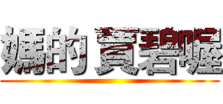 媽的 賈碧喔 ()