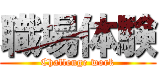 職場体験 (Challenge work)