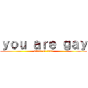 ｙｏｕ ａｒｅ ｇａｙ (attack on titan)